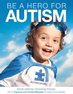 『自閉症を語り、自立する会』の「ヒーローになろう！」のポスター